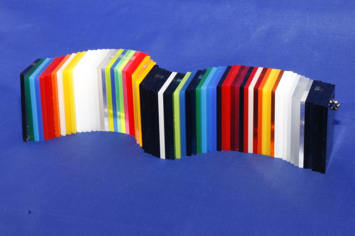 PMMA-Acryl-Musterkarte — Materialproben