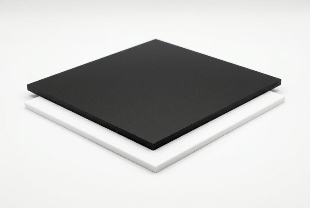 ABS sheets, black and white