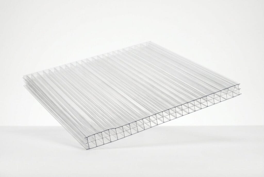 Multiwall polycarbonate – channelled sheet
